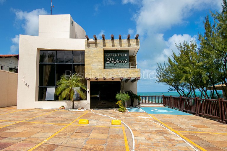 2 quartos beira mar de ponta negra e café da manhã