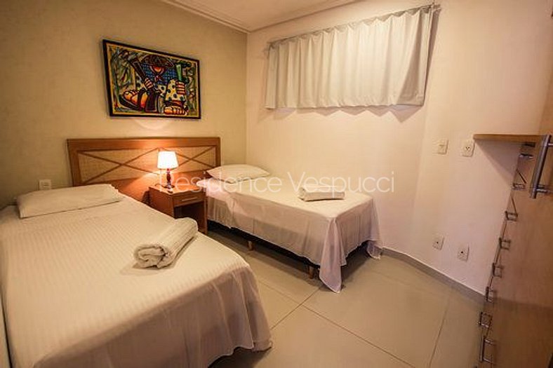 flat 2 bedrooms, ponta negra beach and breakfast