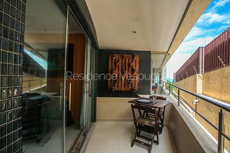 flat 2 bedrooms, ponta negra beach and breakfast